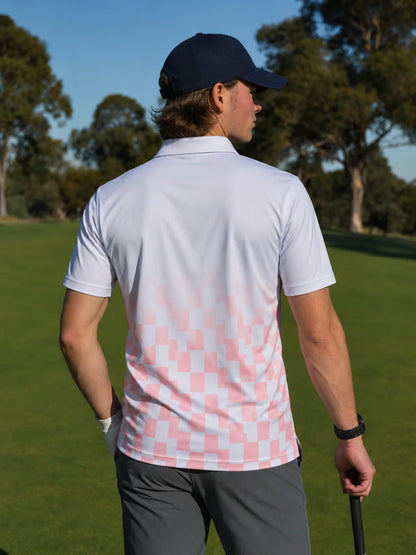 Blush Fairway Fade Performance-Poloshirt