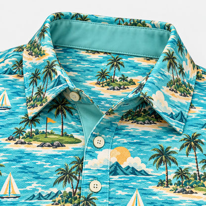 Island Green Golf-Poloshirt
