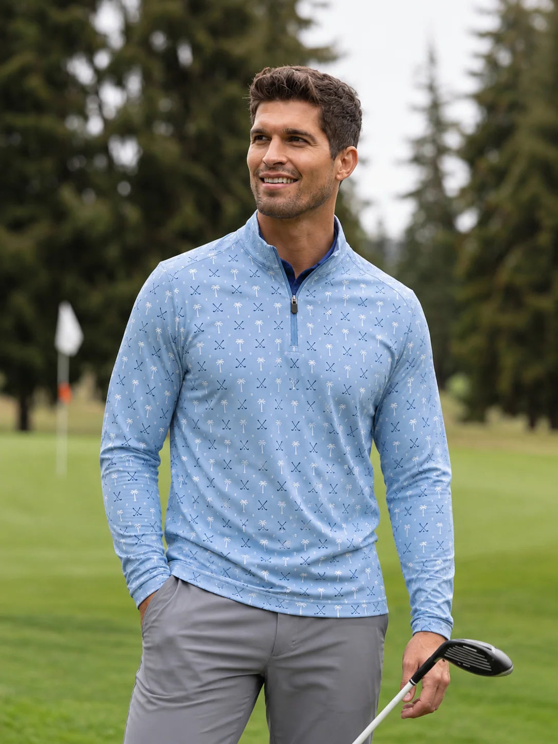 Palm Links Golf Quarter-Zip-Pullover