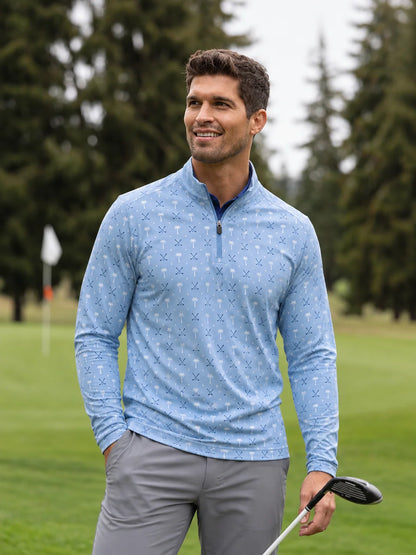 Palm Links Golf Quarter-Zip-Pullover
