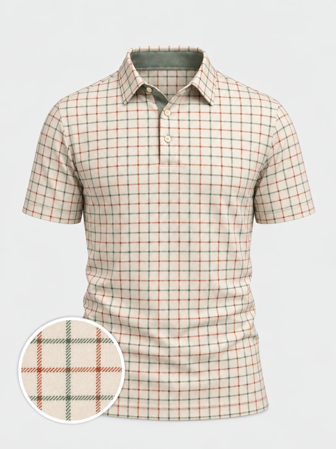 Fairway Check Performance-Golf-Poloshirt